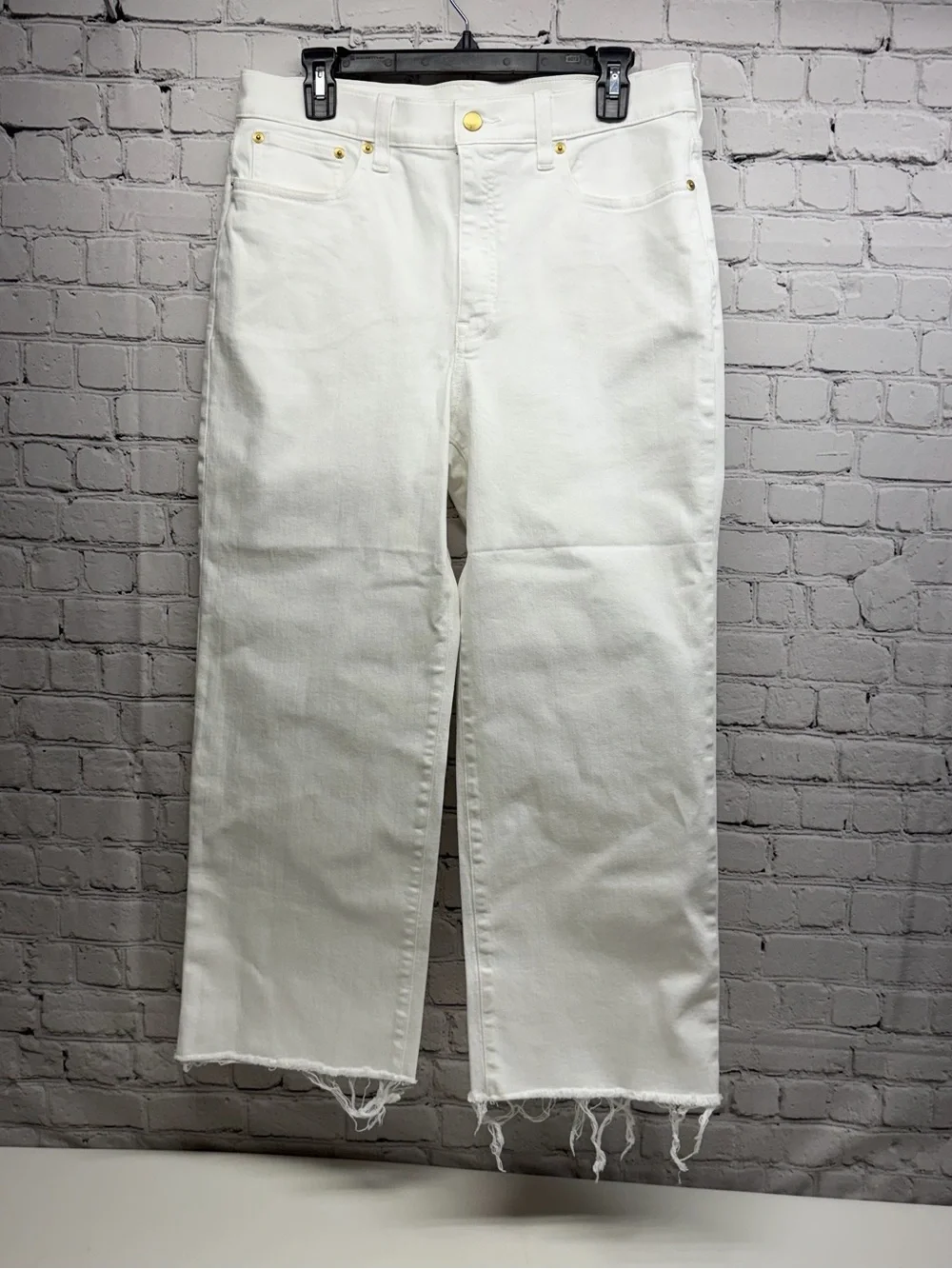 J. Crew 96 slimWhite Wide-Leg Jeans size 30